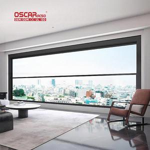 Ventana corrediza de aluminio Malla de pantalla de acero inoxidable prefabricada insonorizada Villas Apartamentos Casas Ventana de elevación - Product Image 2