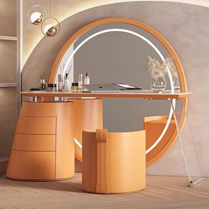 Hot Sell Modern Mirrored <strong>Vanity</strong> Dressing <strong>Table</strong> with LED Makeup <strong>Mirror</strong> - Product Image 5