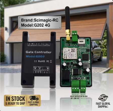 Scimagic G202 4G GSM Smart  Controller with Relay Switch Free Call 4G Remote for Garage Doors