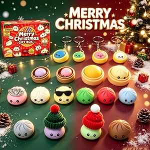 Calendrier de l'Avent Squishy en forme de Ravioli Mystère de Noël, Boîte Surprise Anti-stress à Presser, Jouet Fidget avec Boîte Cadeau Colorée – Vente Flash - Product Image 4