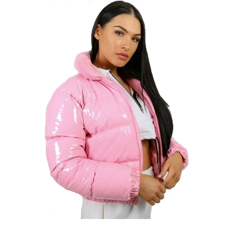 Custom puffer jacket winter warm outwear slim coats casual windbreaker quilted jackets for woman