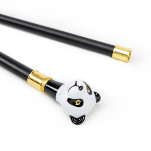 Canne décorative Panda Noir et Blanc de 36,6 pouces, bâton de marche tendance pour déguisement, idéal pour les fêtes cosplay et Halloween, vente en gros - Product Image 3