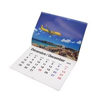 Calendriers en papier personnalisés de haute qualité en gros, promotionnels, pour bureau, table, mur, mensuels, 365 jours, calendriers de l'avent