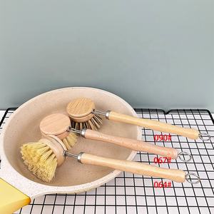 Juego de Cepillos de Cocina OEM con Mango de Bambú y Cerdas de Fibra de Coco, Juego de Cepillos para Limpiar Verduras, Botellas de Agua, Platos y Ollas - Product Image 6