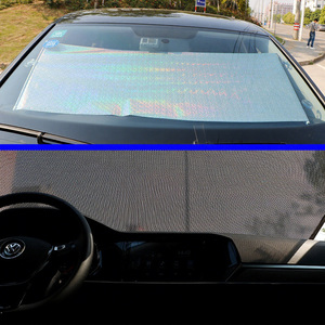 Store enrouleur automatique pour voiture, pare-soleil sans perçage, ventouse en <span class=keywords><strong>PVC</strong></span>, rideau occultant, protection solaire, <span class=keywords><strong>isolation</strong></span> thermique, noir - Product Image 4