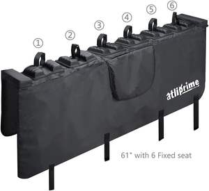 <span class=keywords><strong>Porte</strong></span>-<span class=keywords><strong>vélo</strong></span> de style sport coussinets de <span class=keywords><strong>hayon</strong></span> support souple avec 6 points de fixation EVA housse de siège de <span class=keywords><strong>vélo</strong></span> - Product Image 2