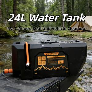Réservoir <span class=keywords><strong>d</strong></span>'<span class=keywords><strong>eau</strong></span> portable 24L 4x4 avec pompe manuelle, grande ouverture, conteneur <span class=keywords><strong>d</strong></span>'<span class=keywords><strong>eau</strong></span> durable pour <span class=keywords><strong>camping</strong></span>-<span class=keywords><strong>car</strong></span>, bateau, nettoyage de voiture - Product Image 1