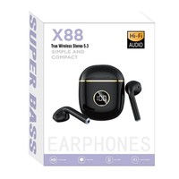 Headphone Nirkabel OWS dengan Layar Digital, Daya Tahan Baterai Ultra Lama, Seri X, Kamera Retro X73, Earphone TWS X95 BT5.3