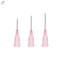 Aiguille de distribution ovale à pointe plate Liscoe 20G 0.25/0.5/1" en acier inoxydable, buse de colle industrielle pour PCB SMT, personnalisable OEM
