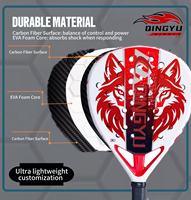 Raquettes de padel professionnelles personnalisées de haute qualité 3K/12K/18K, raquettes de tennis de padel, raquettes de padel personnalisées, vente en gros de raquettes de padel