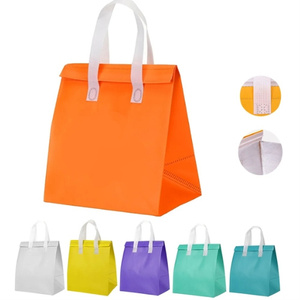 Non Woven Cooling Cooler Tote Bag Take Away Cold and Hot Drinks Food Delivery Disposable Thermal Bag Takeout Take Away Bags - Product Image 1