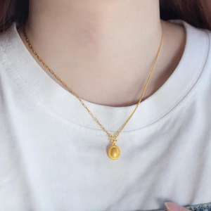 My Live Stories Nuova Serie Piccola Gemma Gialla AB Stile Fashion Versatile Collana di Lusso Accessibile per la Fidanzata - Product Image 4