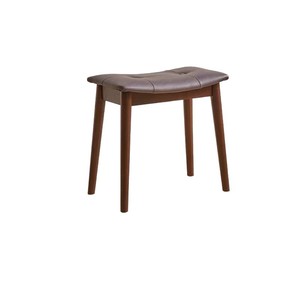 Solid Wood Makeup <b>Stool</b> With Leather Seat Home Dressing <b>Table</b> Chair Bedroom Living Room <b>Stool</b> For Adults <b>And</b> Elderly - Product Image 5