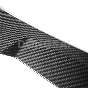 M4 stil kuru karbon Fiber arka bagaj dudak kuyruk kanat Boot Spoiler Ducktail Audi A6 S6 C8 2020 + - Product Image 5
