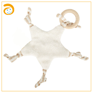 Jouet de dentition en forme d'étoile pour bébé avec anneau en bois de hêtre naturel, jouet sensoriel à mâcher pour nouveau-nés et tout-petits, soulagement de <span class=keywords><strong>la</strong></span> dentition - Product Image 3