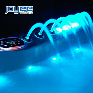 JOYEE Acrylique Carré Deluxe 6 <span class=keywords><strong>Personnes</strong></span> US balboa LED Backyard spa extérieur jacuzi Whirlpool Outdoor Big Hot Tub Spa à vendre - Product Image 4