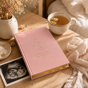 Diario di Gravidanza Personalizzato LABON, Agenda Guidata Rosa, Organizer di Lusso per Maternità, Taccuino con Bordi Dorati - Product Image 4