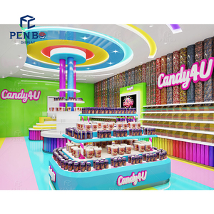 Comptoir de confiserie pour <span class=keywords><strong>boutique</strong></span>, design de <span class=keywords><strong>boutique</strong></span> de bonbons, étagère pour magasin de bonbons - Product Image 3