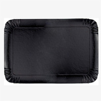 Maßgefertigte Süßigkeiten- und Gebäckteller, Papierteller, Schwarze Kuchenformen, Quadratische und Rechteckige Snack-Tabletts, Karton-Kuchenplatten im Großhandel