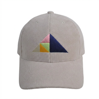 Gorra de Béisbol Deportiva Unisex de Lona a Rayas con Diseño de Bordado de Lazo Triangular Geométrico de 6 Paneles Personalizada al por Mayor para Hombre y Mujer
