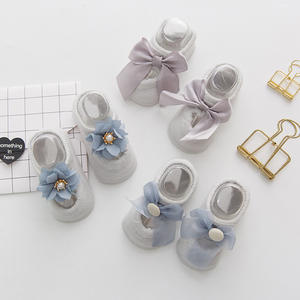 Groothandel Kinder Koreaanse Stijl Kant Strik Gat Sokken 3 Paar Dun Gesneden Baby Boot Sokken Katoen Voor Kinderen - Product Image 5