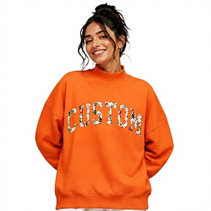 Sudadera de Forro Polar con Cuello Alto para Mujer, Fabricada en Fábrica, Suministro Directo, Corte Holgado, Informal, OEM/ODM, Alta Calidad - Product Image 1
