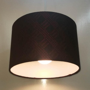 Moderne Luxe <span class=keywords><strong>Prune</strong></span> Motif Décoratif Rond Carré <span class=keywords><strong>Lin</strong></span> Tissu Pendentif lampe abat-jour, personnalisé abat-jour pour plafond - Product Image 6