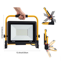 Projecteur de travail LED avec trépied, portable, étanche, pour chantier, construction, extérieur, camping
