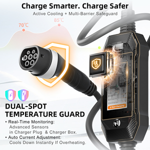 Feyree 7kW NACS AC EV Charger Single Phase 32A Adjustable Current 4.3 Inch Screen for All NACS Interface Electric Vehicles - Product Image 5