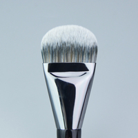 Pinceau de fond de teint populaire à poils synthétiques et manche en bois, pour masque facial liquide, marque privée