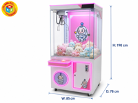 Machine à griffes à vendre, jeu de grue à monnayeur, griffe réglable, paiement par carte et mobile