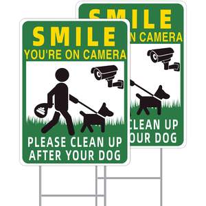 Outdoor <b>Garden</b> Lawn Cross-Border Yard <b>Signs</b> Prohibiting Dog Urination & Defecation Requires Cleaning of Dog Feces - Product Image 6