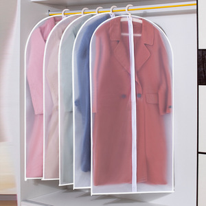 Dustproof Clothing Cover Rectangle <b>Hanging</b> Bag <b>Wardrobe</b> Storage Home Use Coat Protector Transparent Garment Cover - Product Image 3