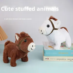 Juguete de Peluche Eléctrico, Caballo de Simulación que Camina, con Sonido, Relleno de Algodón PP - Product Image 2