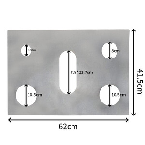Tappetino per fornello a <span class=keywords><strong>gas</strong></span> a 5 fori per addensamento resistente alle alte temperature 0.4mm antiaderente per lavare senza tampone olio per cucina - Product Image 2