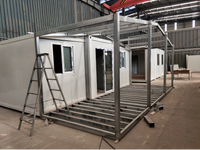 Maison conteneur extensible de 40 pieds |   Utilisation hôtelière |   Panneau PU 100 mm Haute Isolation |   Résistant aux tremblements de terre, classe 7, résistance au vent 120 km/h |