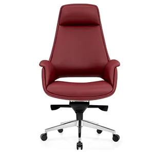 最畅销的高后办公室行政椅翻转彩绘扶手金属轮舒适办公椅