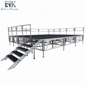 Scène mobile en aluminium pour événements, 4x8 pieds, intérieur/extérieur, concert, mariage, plateforme de scène portable - Product Image 6