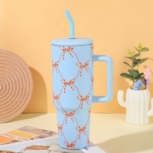 Vaso Térmico de Acero Inoxidable de 1200ml con Pajita y Asa para Viaje, Ecológico, de Gran Capacidad - Product Image 4
