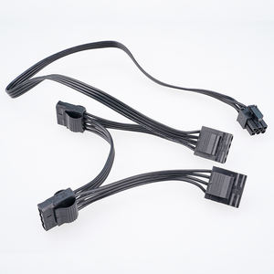 Câble adaptateur multiprise SCONDAR PCI-e 6 broches mâle vers 4 Molex IDE 4 broches LP4 pour <span class=keywords><strong>ventilateur</strong></span>, alimentation GPU, convertisseur de port pour Corsair - Product Image 3