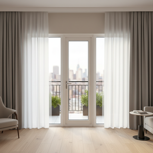 Puerta Manual Abatible Hacia Afuera para Habitación de Hotel Moderna con Pantalla <span class=keywords><strong>Invisible</strong></span> Insonorizada y Opción de Color Personalizado - Product Image 1