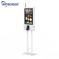 Pantalla Táctil LCD INGSCREEN para Interiores, con Reconocimiento de Códigos QR, Códigos de Barras de Productos, Pedidos de Autoservicio, Pago, Impresora, SDK