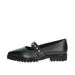 Scarpe basse in vera pelle nera da donna autunnali da donna con chiusura a punta antiscivolo traspirante - Product Image 1