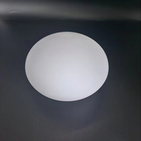 Abat-jour en verre soufflé givré blanc laiteux sur mesure pour luminaire suspendu ou plafonnier – Vente en gros