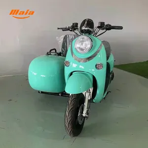 Penjualan pabrik 1500w sisi mobil Sidecar 3 tiga roda skuter listrik Cina Zongshen 3 roda helikopter sepeda motor dengan sisi mobil Eec