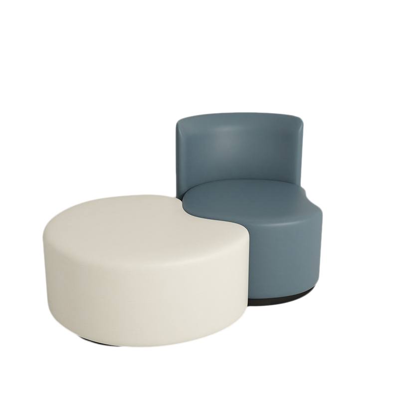 เบาะนั่งสองที่นั่ง สีฟ้าอ่อน