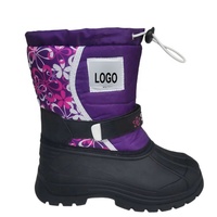 Nouvelles bottes de randonnée d'hiver antidérapantes noires à faible MOQ, bottes de neige imperméables Solomon, bottes de neige amortissantes Columbia