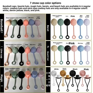 Pajitas de silicona biodegradables de 610 mm compatibles con sombreros vaqueros adornados con diamantes y pompones de rosas, ideales para bebidas mágicas. - Product Image 3
