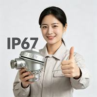 Carcasa de resistencia térmica KNE RTD para conexión de cabezales, para uso en distribuidores de categoría cruzada con amplia compatibilidad para marcas de sensores