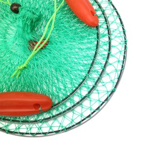 Trois dérive protection de la <span class=keywords><strong>mer</strong></span> filet de pêche poche filet sac séchage rapide pliant Cage à poisson épaissi panier à poisson accessoires de pêche - Product Image 5